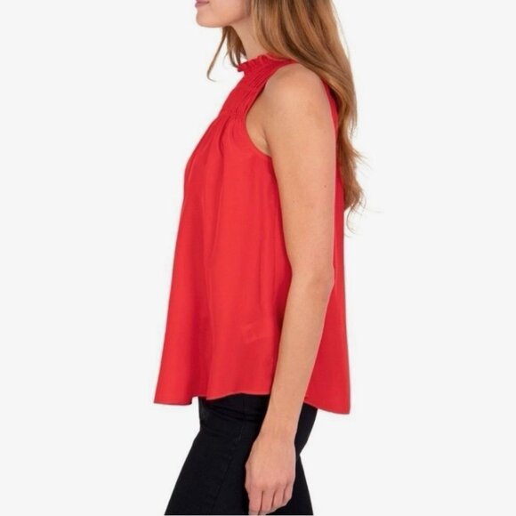 JOIE Limited Edition Women's Sleeveless Top Ruffled Neck Size XL - NWT $198 - Picture 3 of 16
